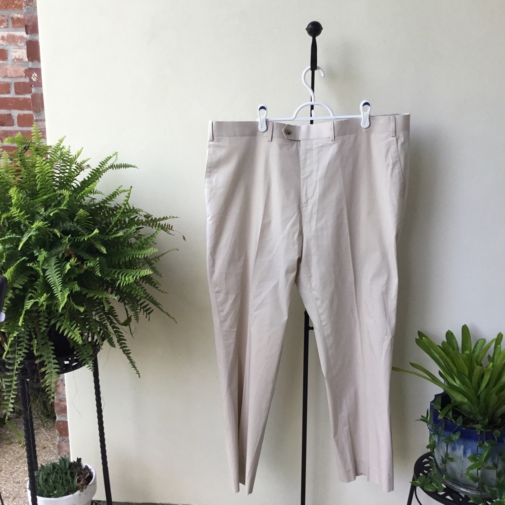 Alan Flusser Pants Light Tan 42 x 30 EUC